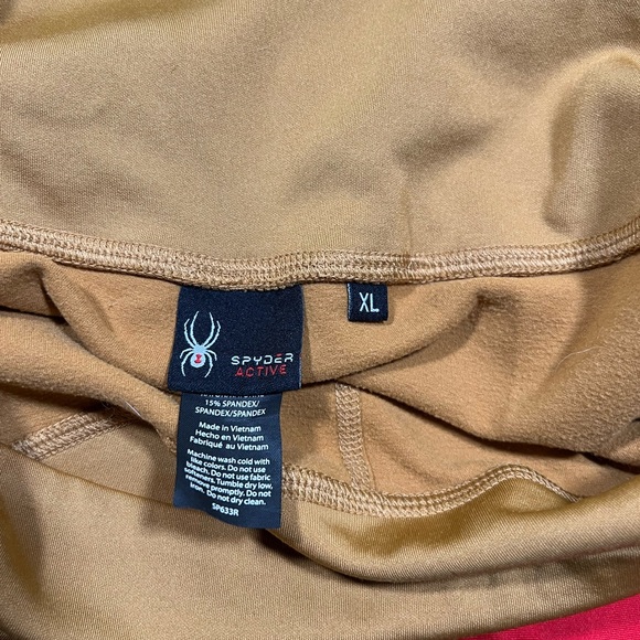 Lot of 2 Spyder Active Leggings — Gold & Red - Picture 2 of 4